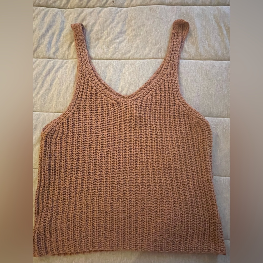 moon & madison Brown Knit Tank Top sm - Picture 6 of 8